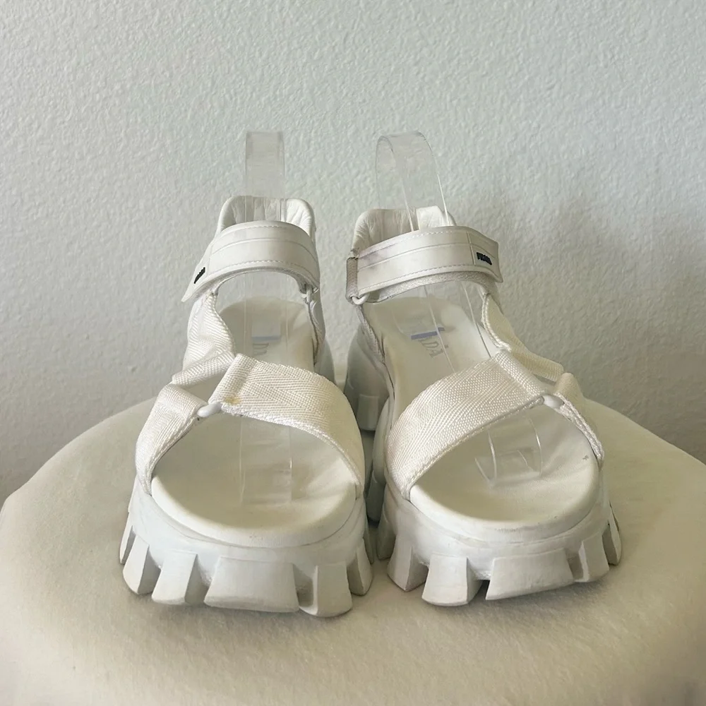 PRADA Authentic Sporty Woven Nylon Tape Sandals - Picture 8 of 16